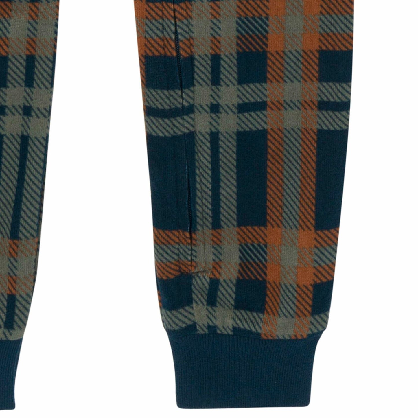 Gerber Baby Hacci Footless Pajamas Navy Plaid Size 12 Months