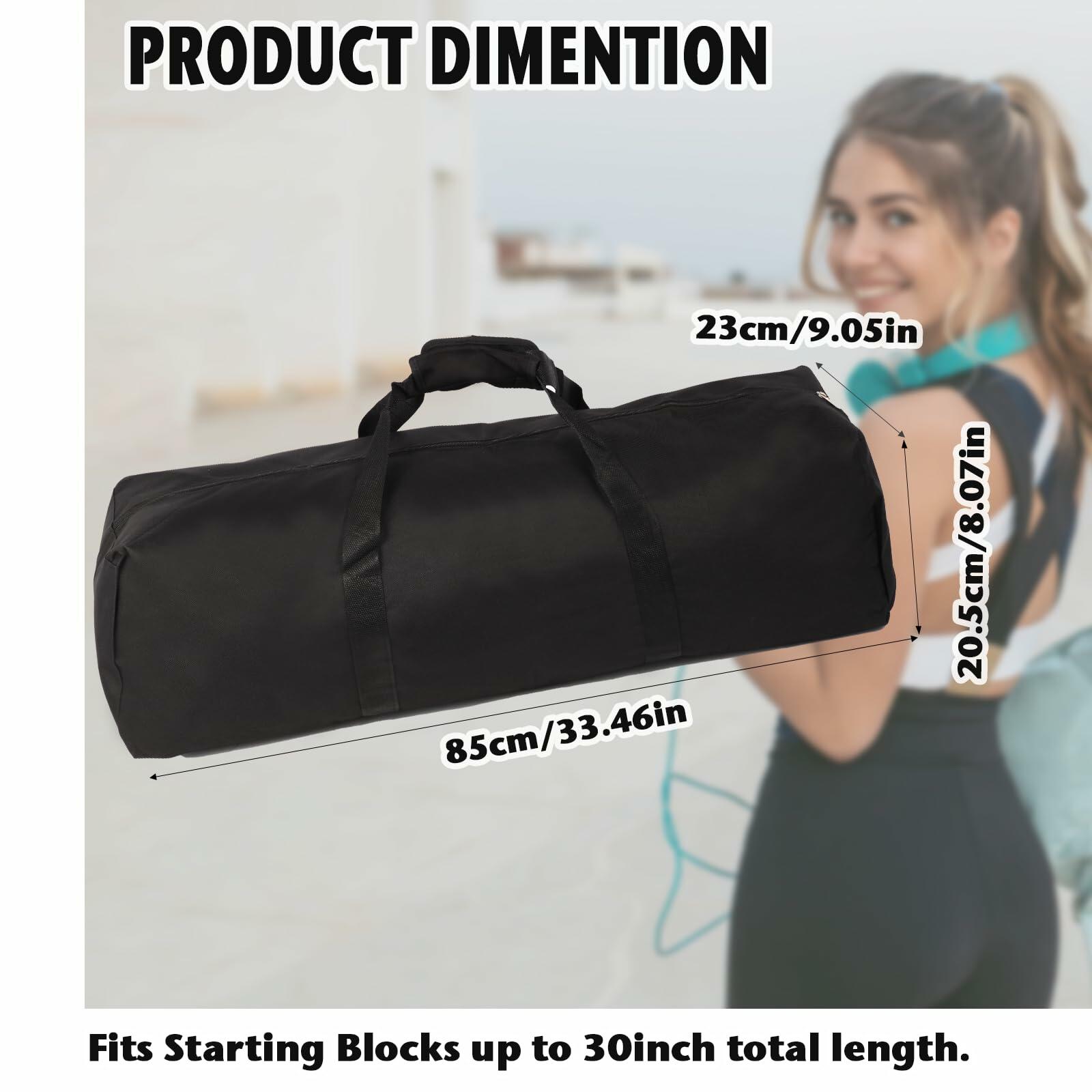 AYIXITIELU Waterproof 31.5in Starting Blocks Storage Bag, Heavy-Duty, Black