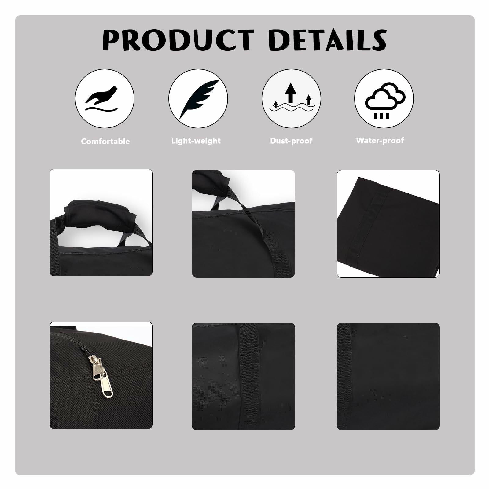 AYIXITIELU Waterproof 31.5in Starting Blocks Storage Bag, Heavy-Duty, Black