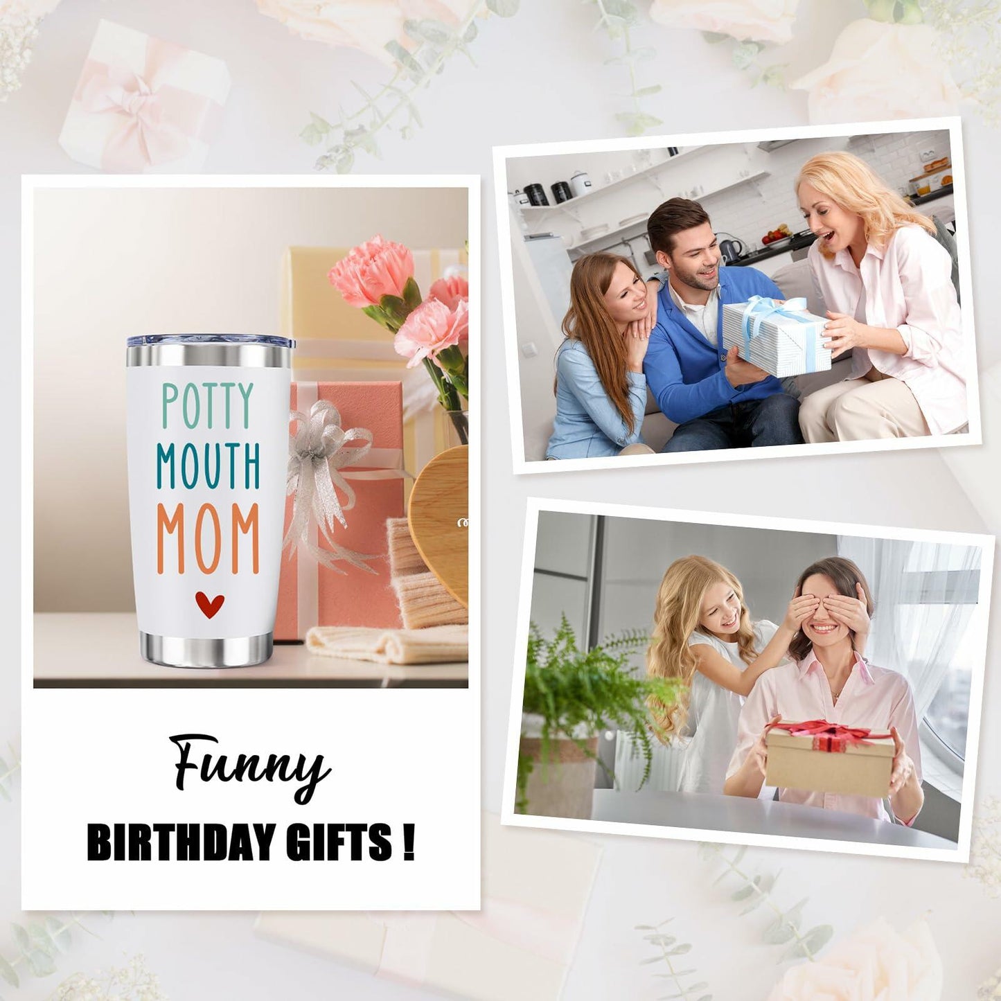 XgiftCreat 20oz Vacuum Insulated Travel Tumbler - Bonus Dad Gift Humor
