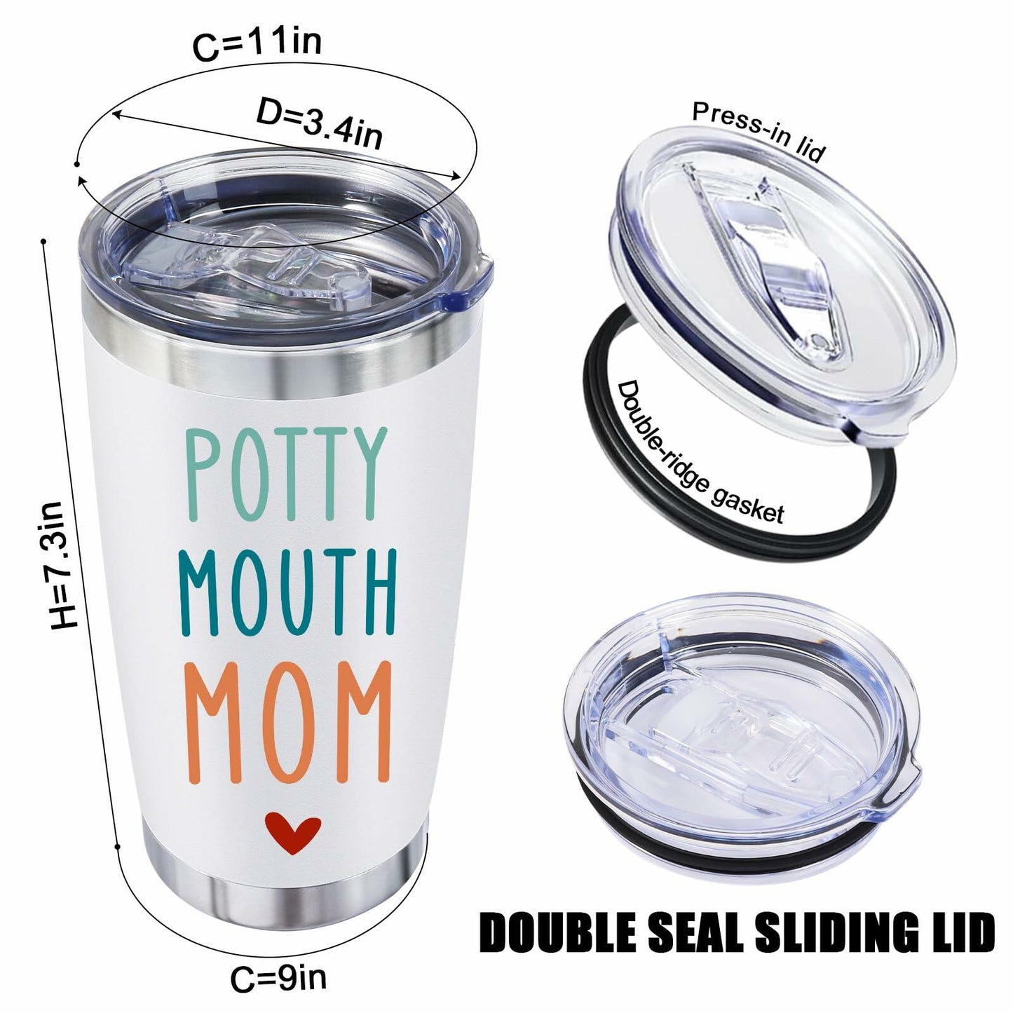 XgiftCreat 20oz Vacuum Insulated Travel Tumbler - Bonus Dad Gift Humor