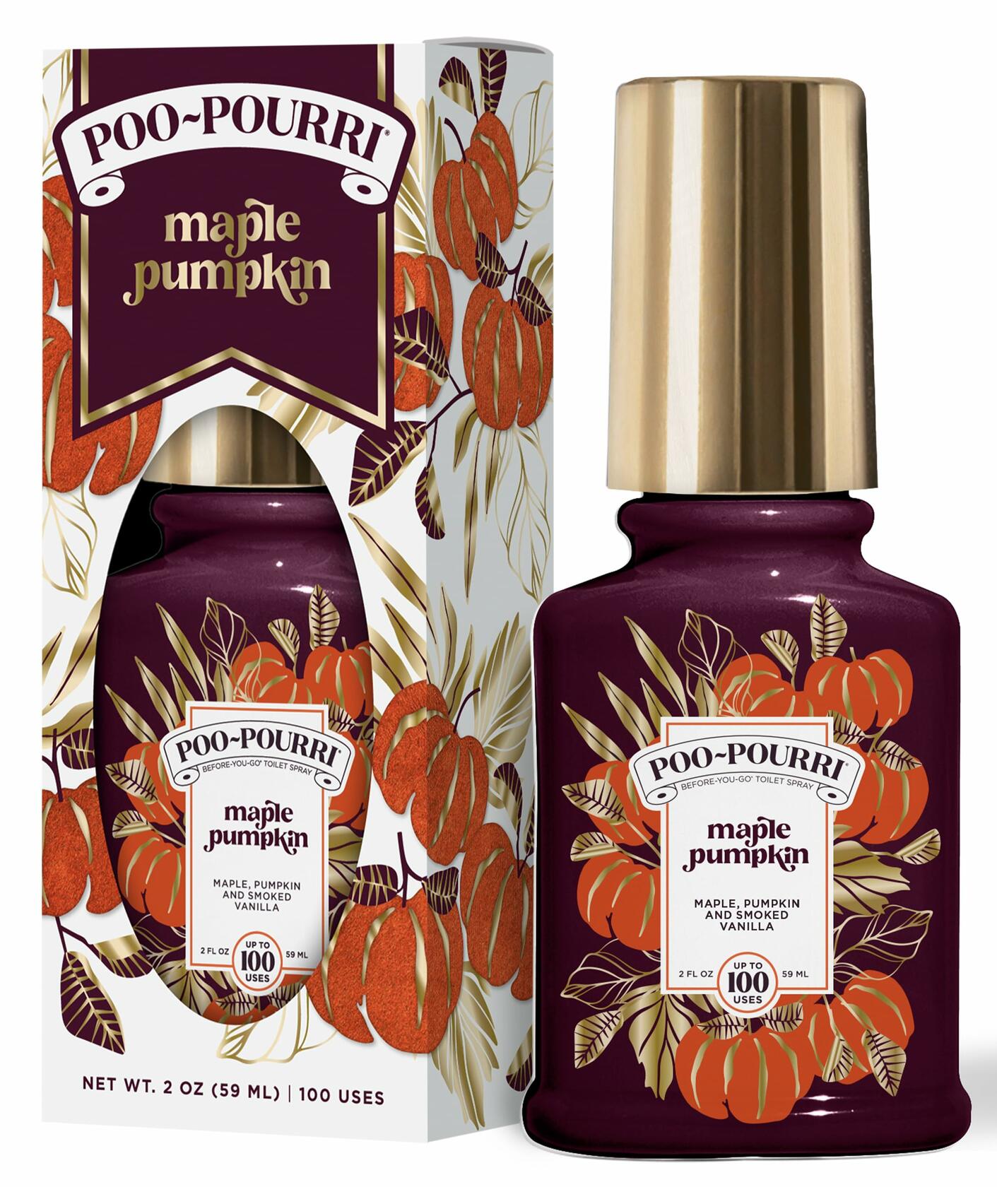 Poo-Pourri Before-You-Go Toilet Spray Maple Pumpkin 2oz