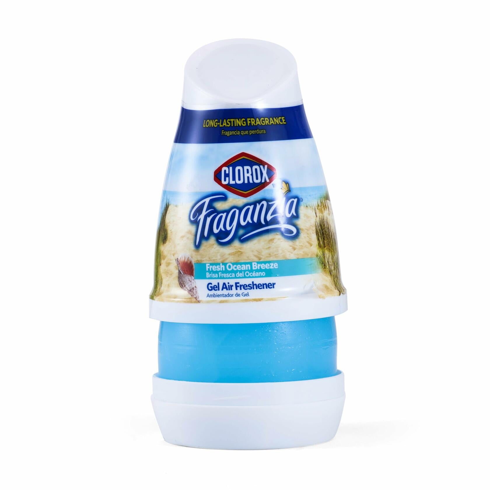 Clorox Fraganzia Cone Gel Air Freshener 6oz Fresh Ocean Breeze 1 Pack