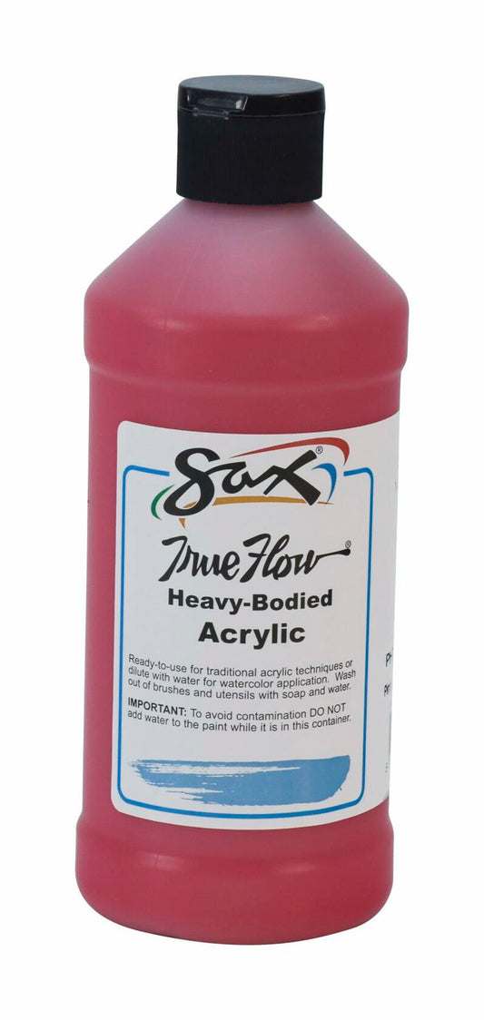 Sax True Flow Heavy Bodied Acrylic Paint Pint Phthalo Red 473ml