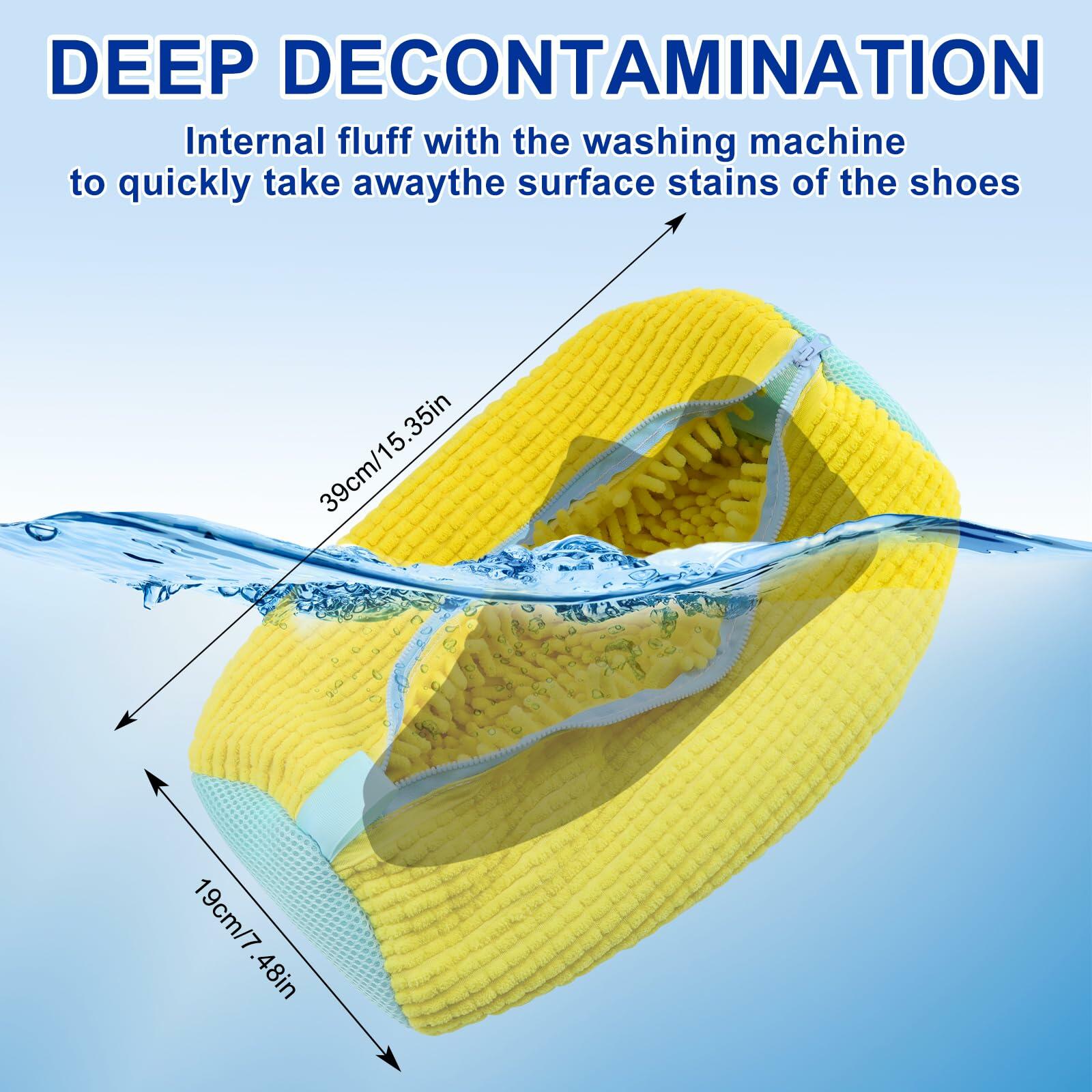 Generic Laundry Bag Yellow 1PCS Zipper Mesh Bag for Washing Machine