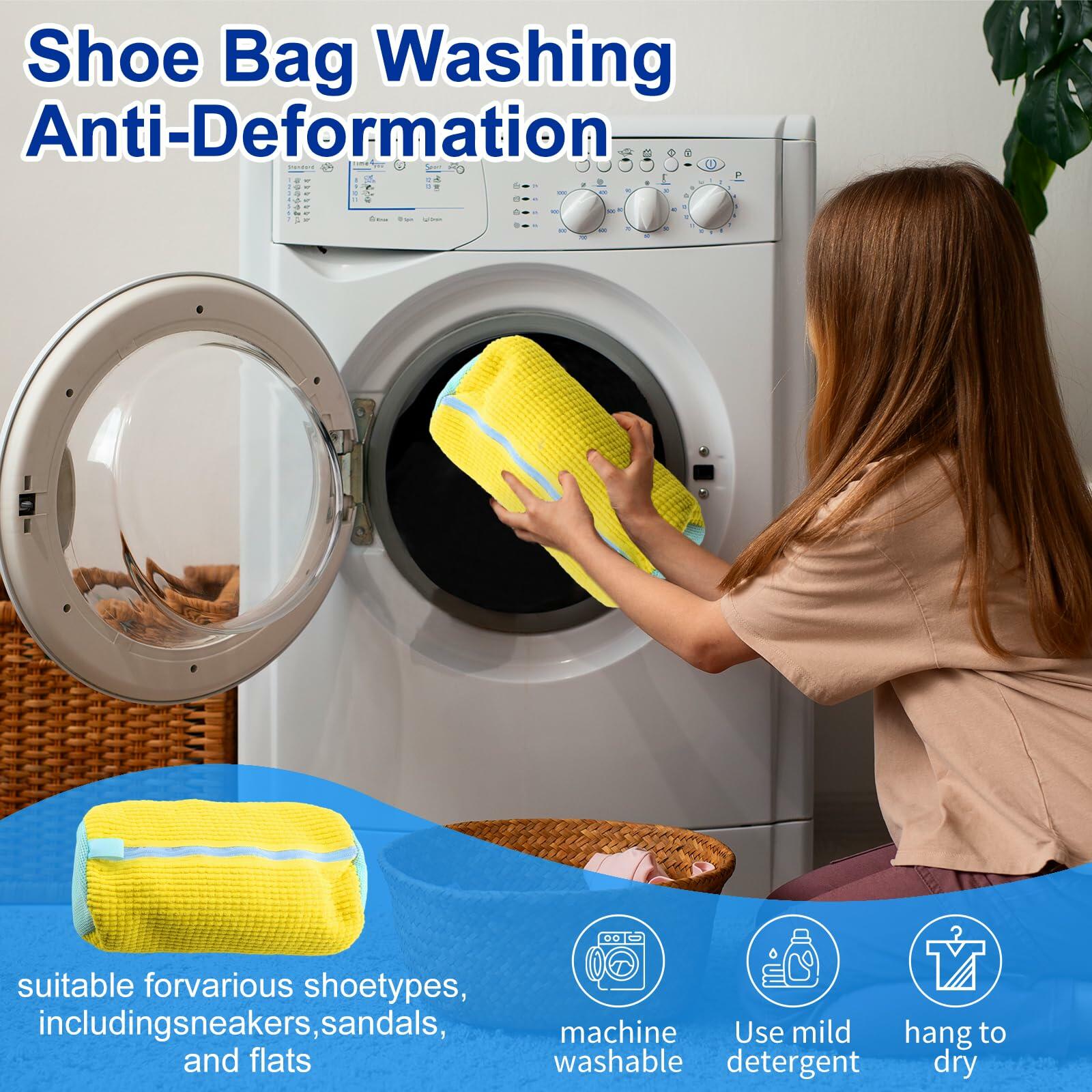 Generic Laundry Bag Yellow 1PCS Zipper Mesh Bag for Washing Machine