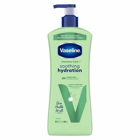 Vaseline Intensive Care Body Lotion Soothing Hydration for Dry Skin 20.3 oz