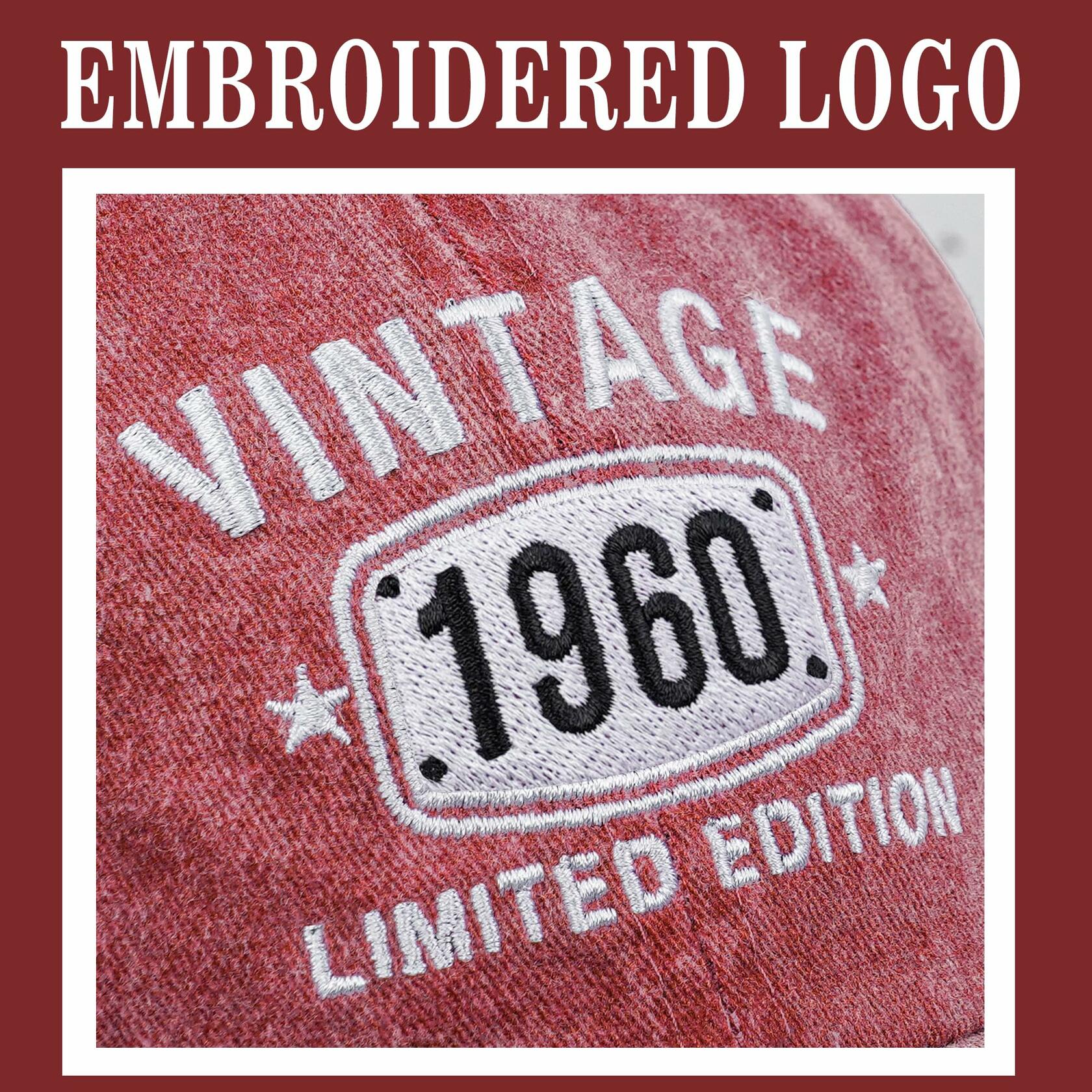 66th Birthday Vintage 1959 Embroidered Baseball Cap - Unisex Hat New