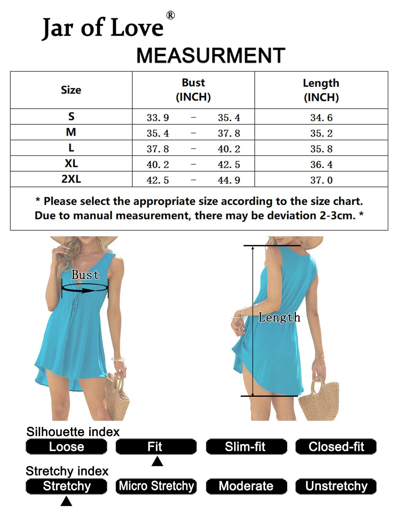 Jar of Love Light Blue Sun Dress Sarong Coverup Size XL