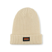 BASS Women's Large Gauge Knit Beanie Hat Ecru One Size