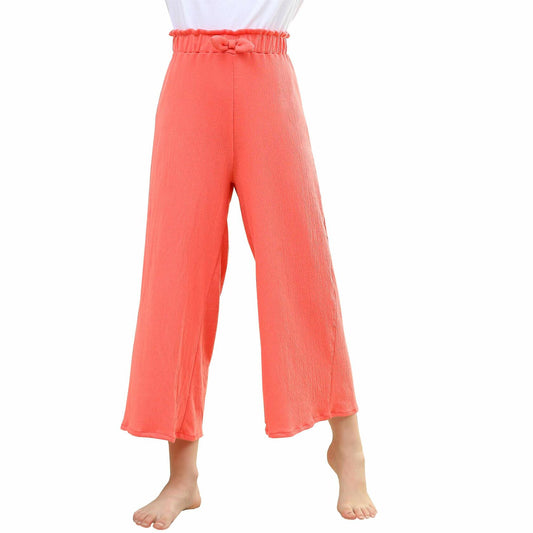 V.&GRIN Girls Wide-Leg Palazzo Pants Coral Size 7-16