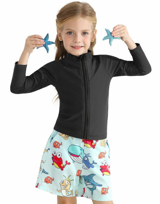 MIVEI UPF 50+ Rash Guard Swim Shirt Long Sleeve Quick Dry - Size S