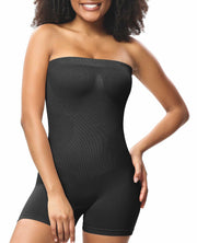 LeapBeast Strapless Shapewear Bodysuit Black L Tummy Control Bra