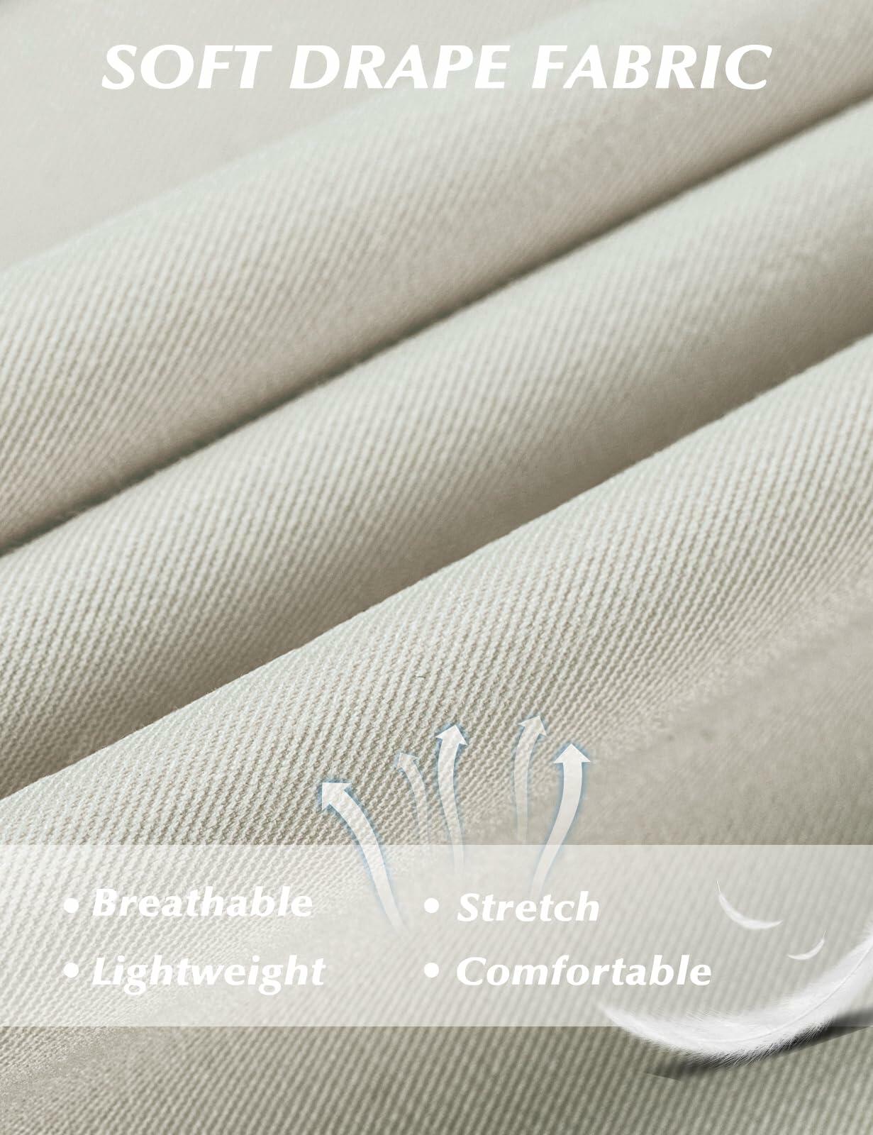 Tapata Wide Leg Pants Women Beige High Waist Casual Size 10