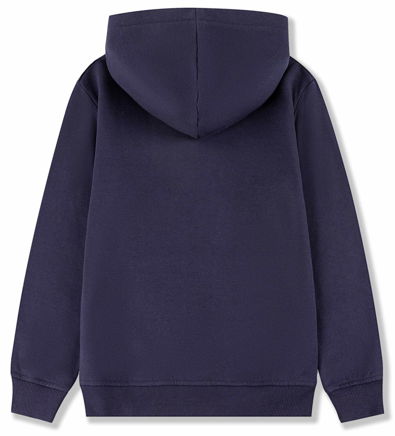 ALWAYSONE Kids Soft Fleece Hoodie Navy Boys Girls 3-12 Years Size S