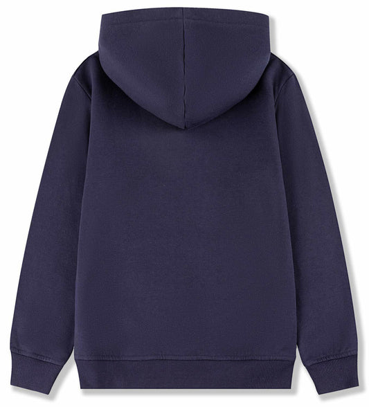 ALWAYSONE Kids Soft Fleece Hoodie Navy Boys Girls 3-12 Years Size S