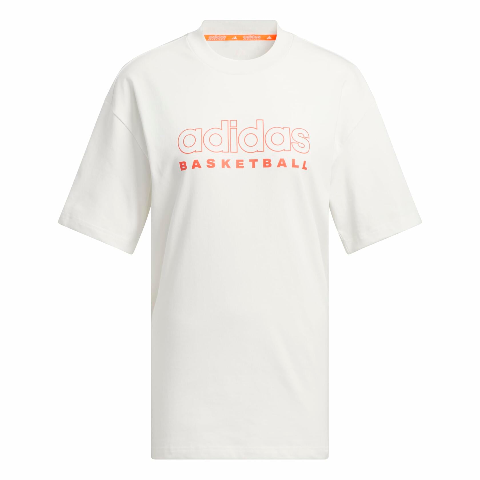 adidas Women's Select Basketball T-Shirt Cloud White/Solar Red