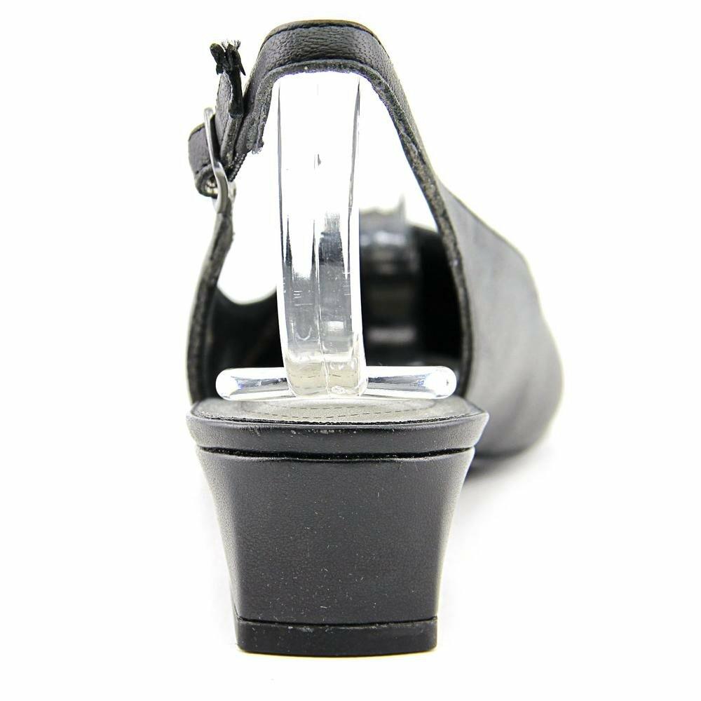[Like_new] Trotters Womens Dea Black Extra Narrow Slingback Heels Size 7