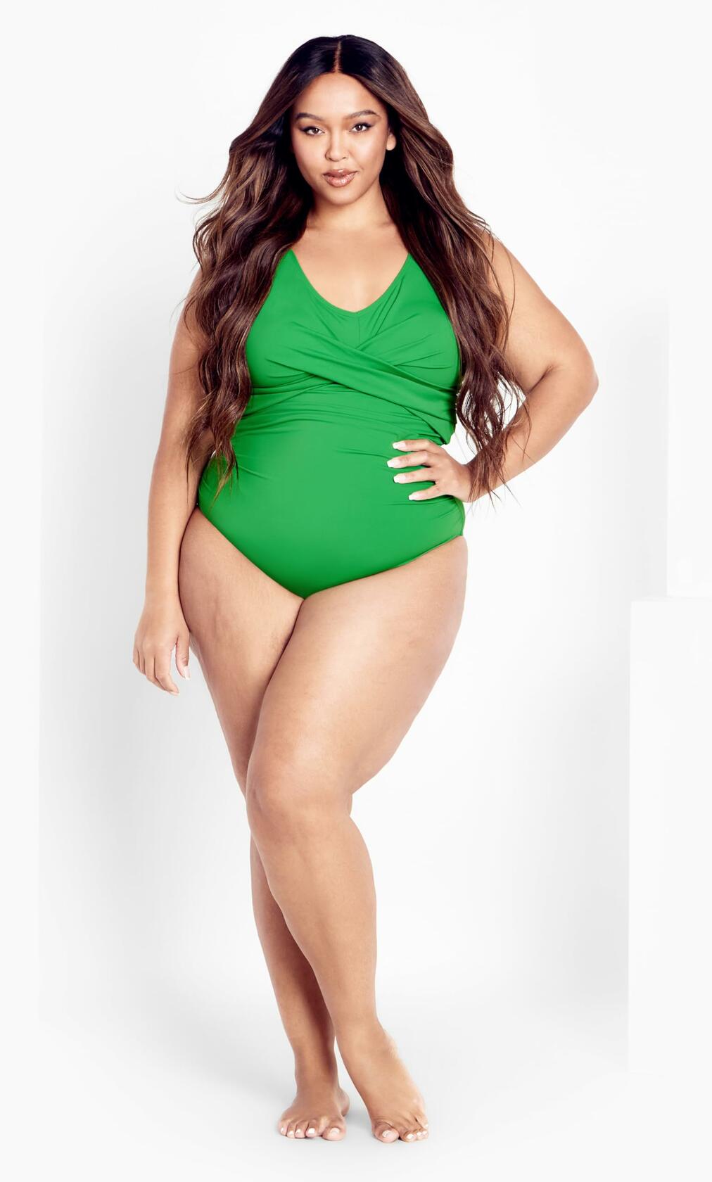 EVANS Women's Icon 1 Piece Emerald Swimsuit Size 16