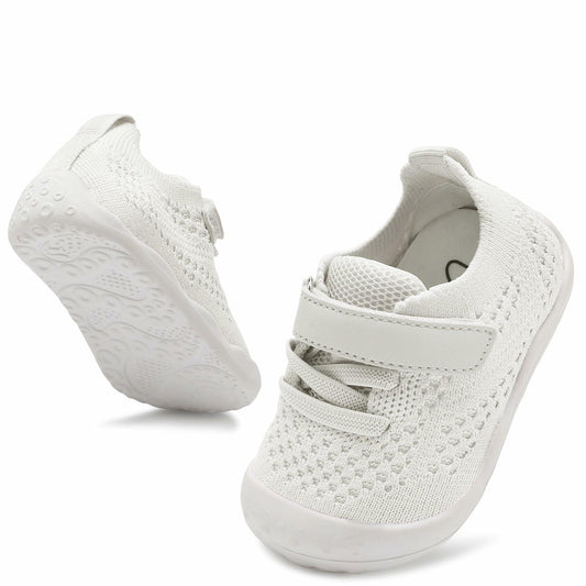 LeIsfIt Baby ShoesLightweight Non-Slip Shoes White 7 Toddler