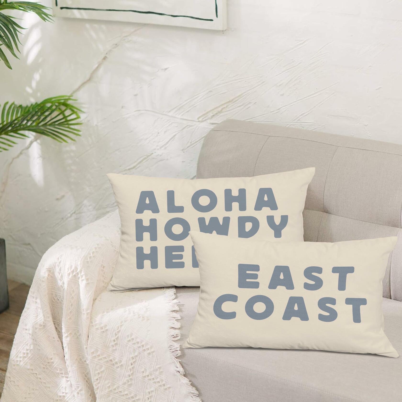 okaxscm Coastal Cowgirl Western Pillow Covers 20x12 Set of 2 Lumbar Throw