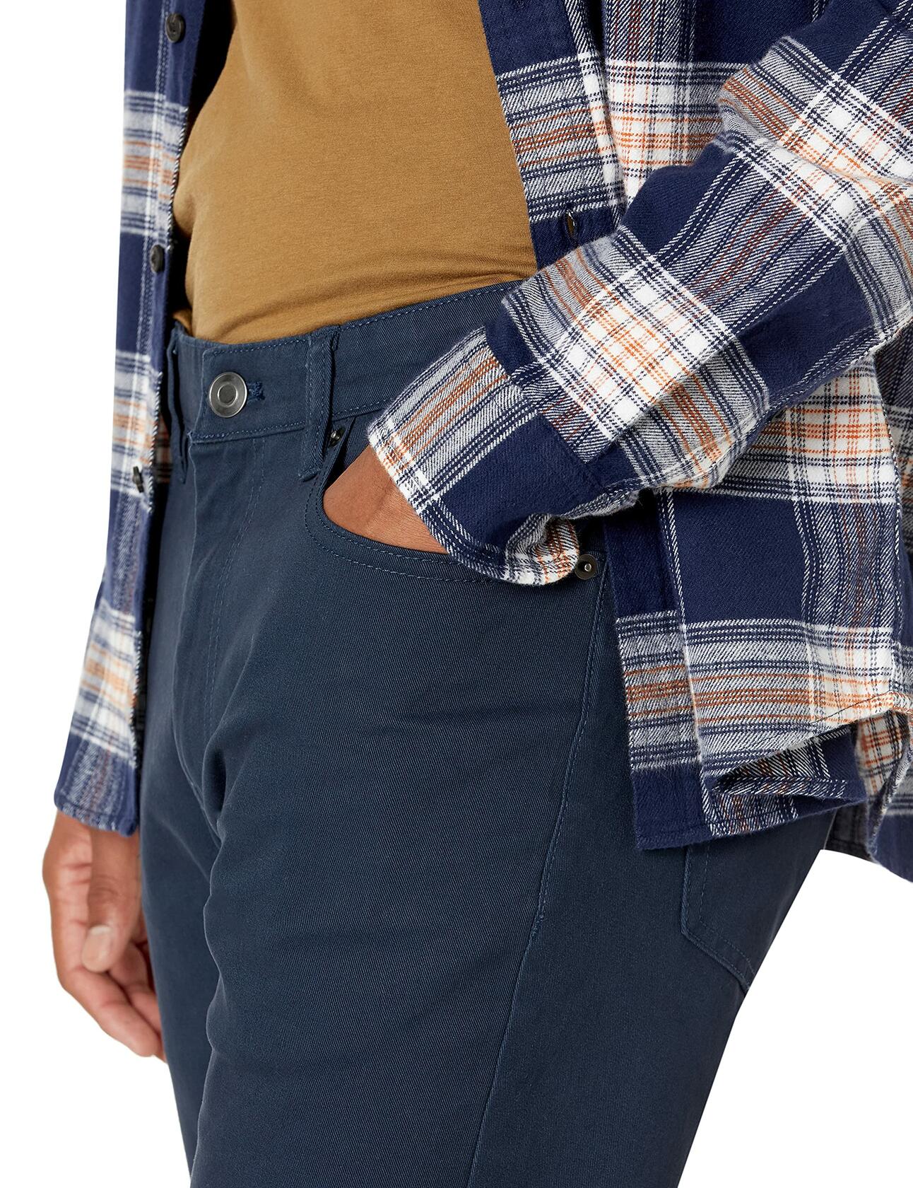 Amazon Essentials Men's Slim-Fit Stretch Twill Pants Navy Size 34x30