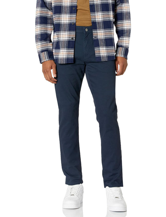 Amazon Essentials Men's Slim-Fit Stretch Twill Pants Navy Size 34x30