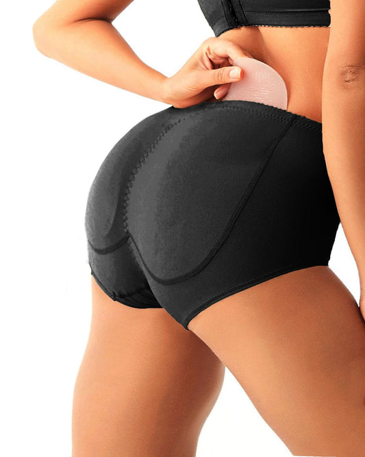 VENDAU Silicone Butt Pads Padded Panties Butt Enhancer Hip Shapewear Black S