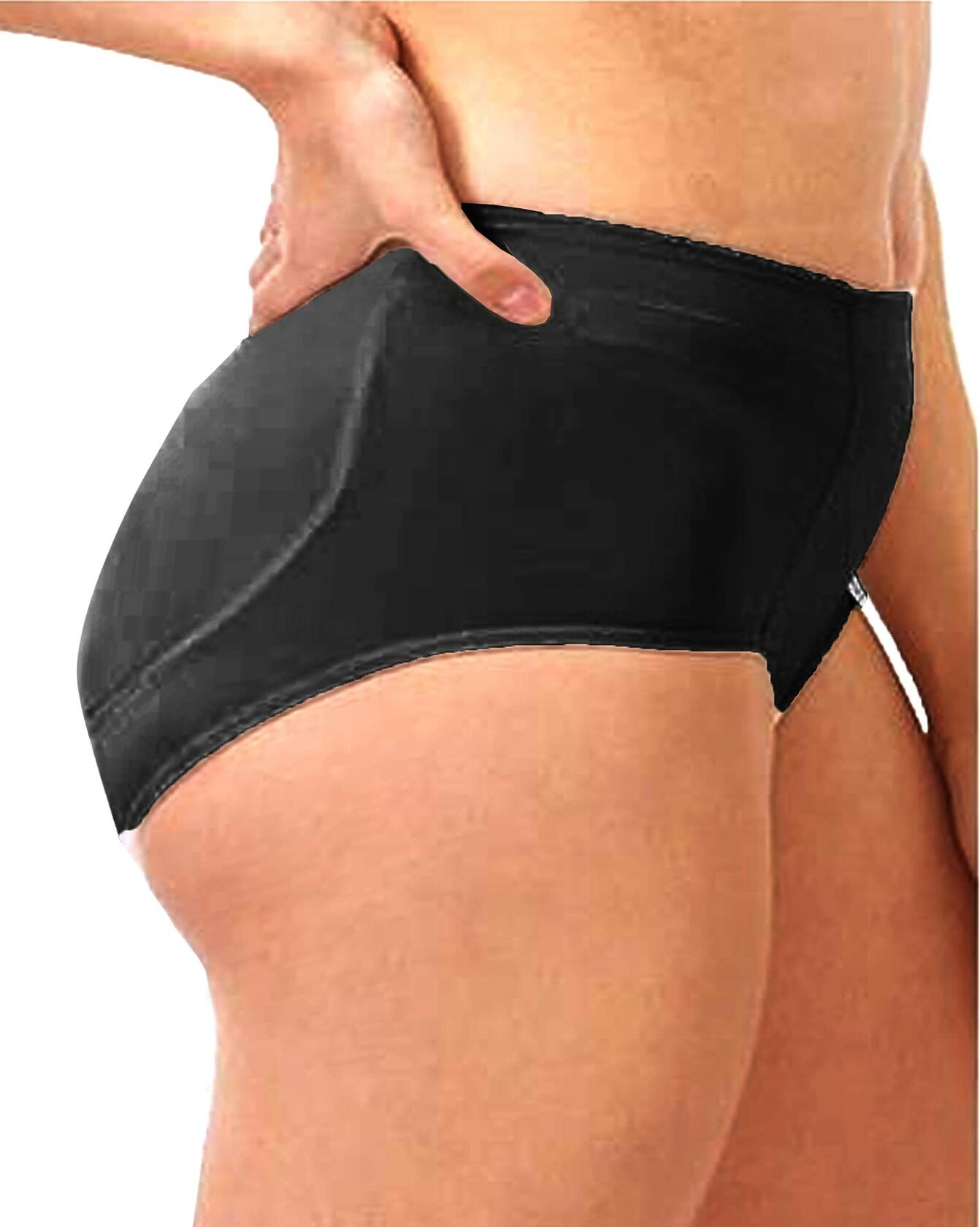 VENDAU Silicone Butt Pads Padded Panties Butt Enhancer Hip Shapewear Black S