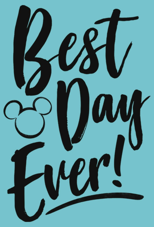 Disney Girl's Best Day T-Shirt Medium Tahiti Blue Girls Apparel