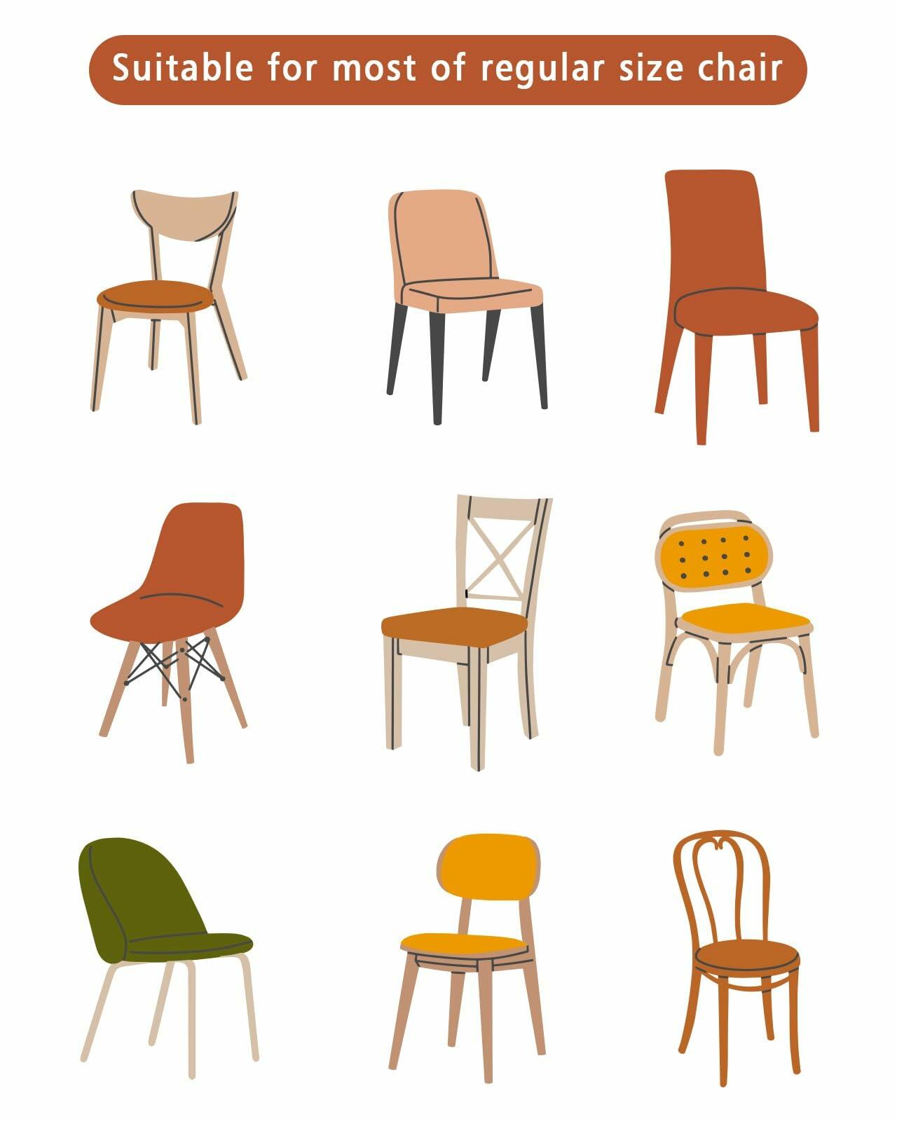 Christmas Chair Covers Set of 4 Snowflake Chair Slipcover Protector Washable