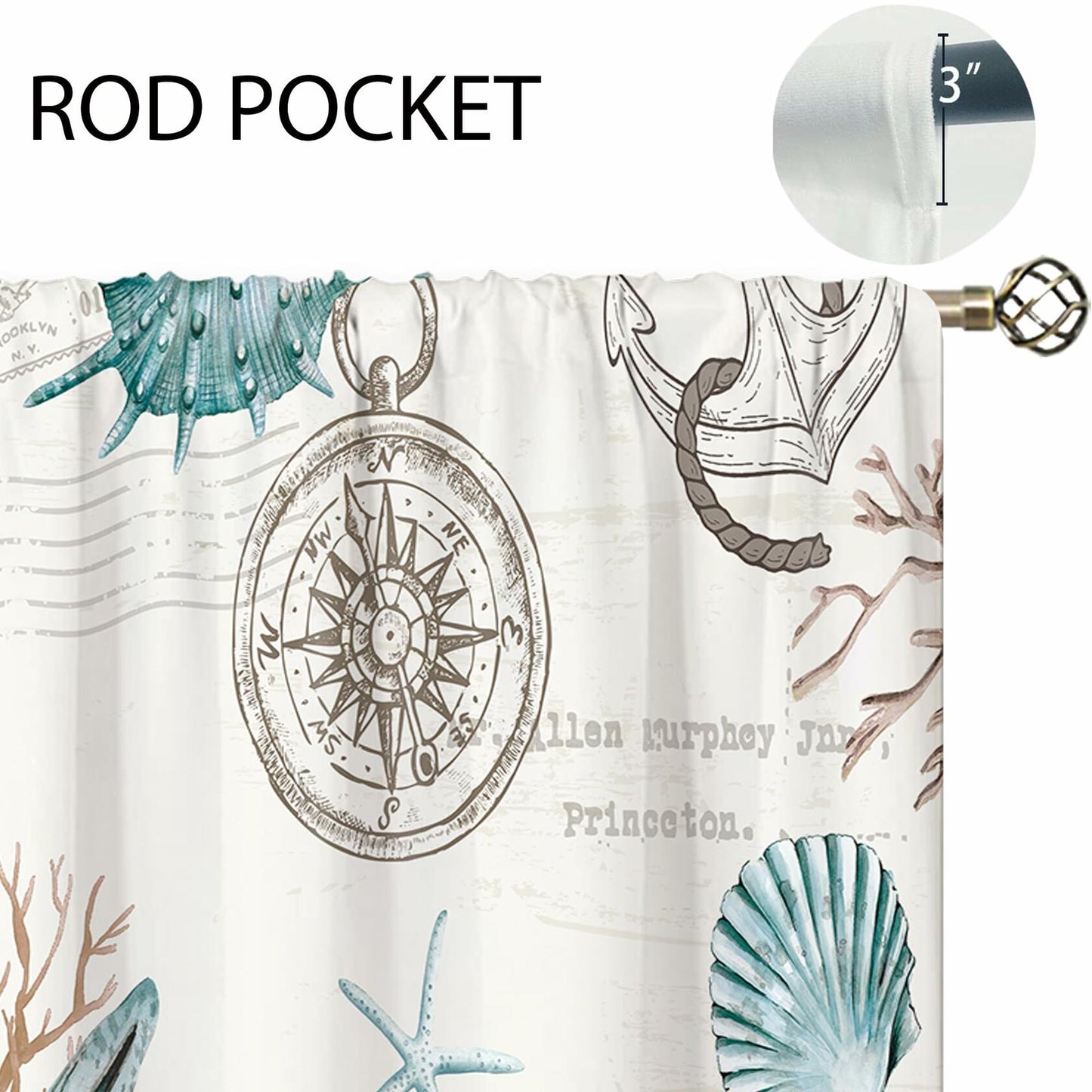 oolygoo Green Leaf Floral Kitchen Curtains Botanical Window Treatment 27.5x39in