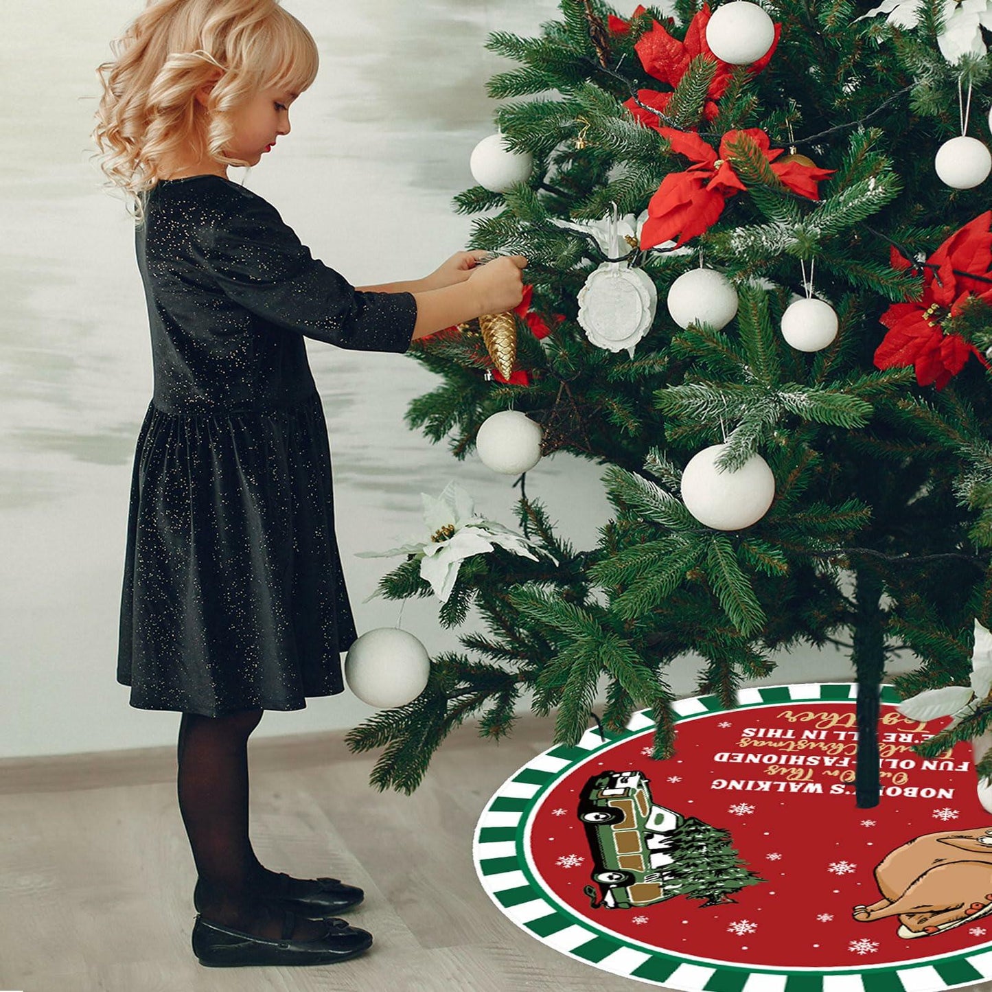 Christmas Vacation Griswold Family 48" Tree Skirt Xmas Decor Gift
