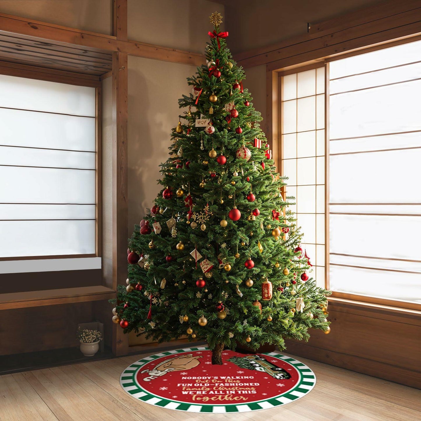 Christmas Vacation Griswold Family 48" Tree Skirt Xmas Decor Gift