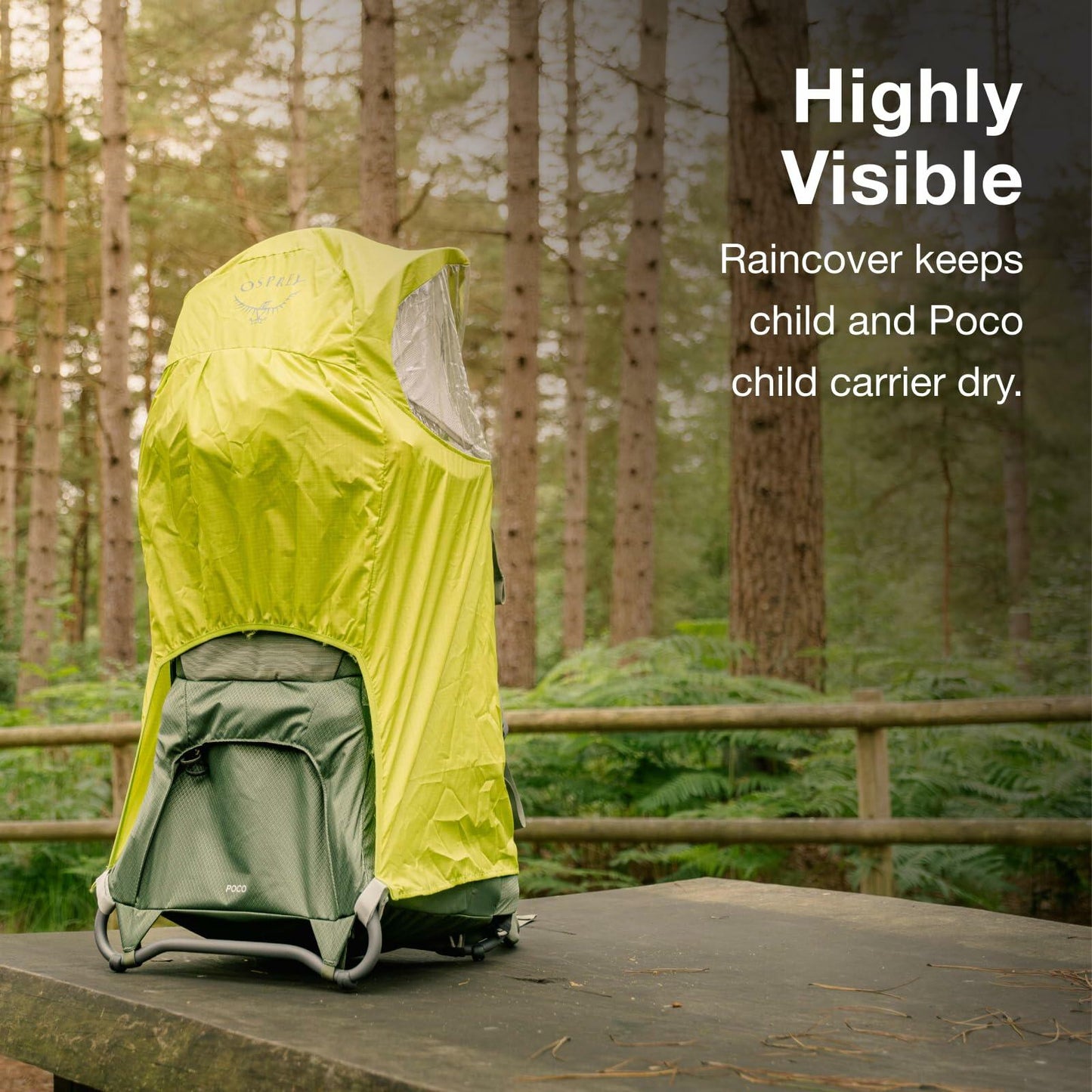 Osprey Poco Carrier Raincover Lightweight Water-resistant Limon