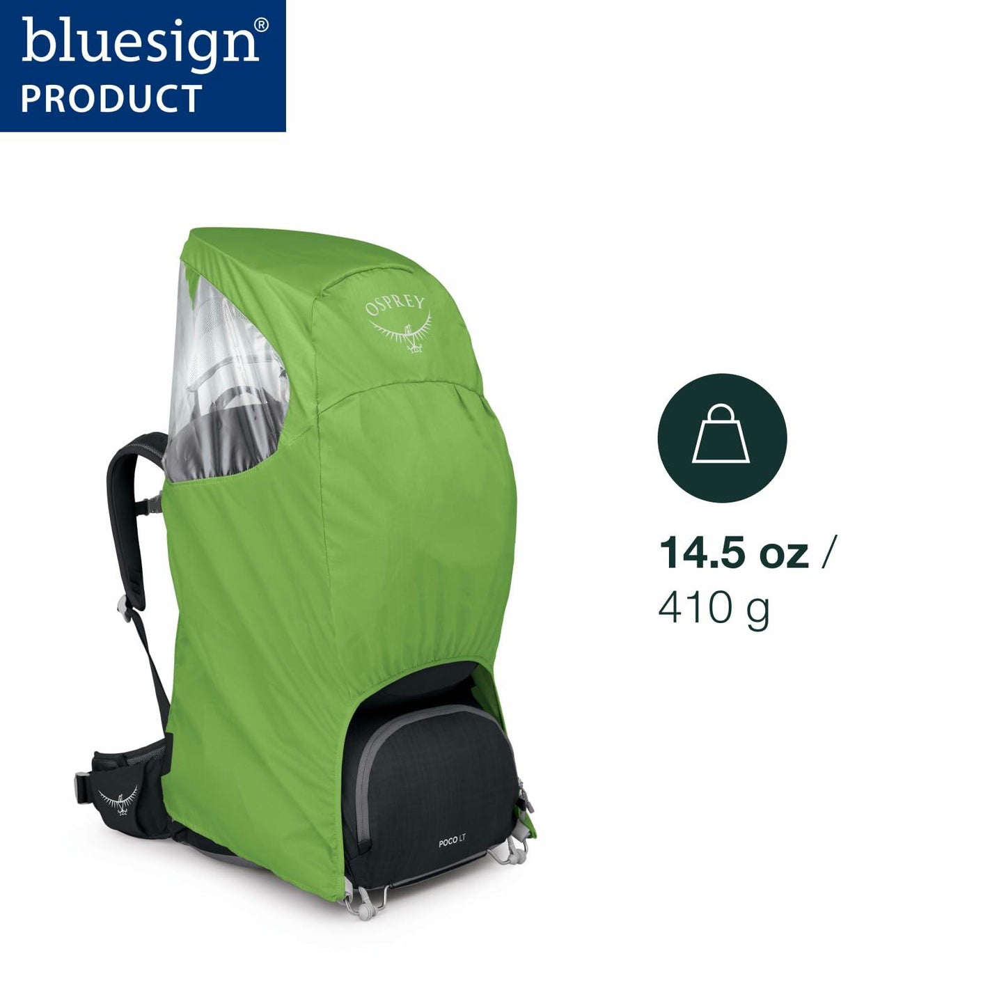Osprey Poco Carrier Raincover Lightweight Water-resistant Limon