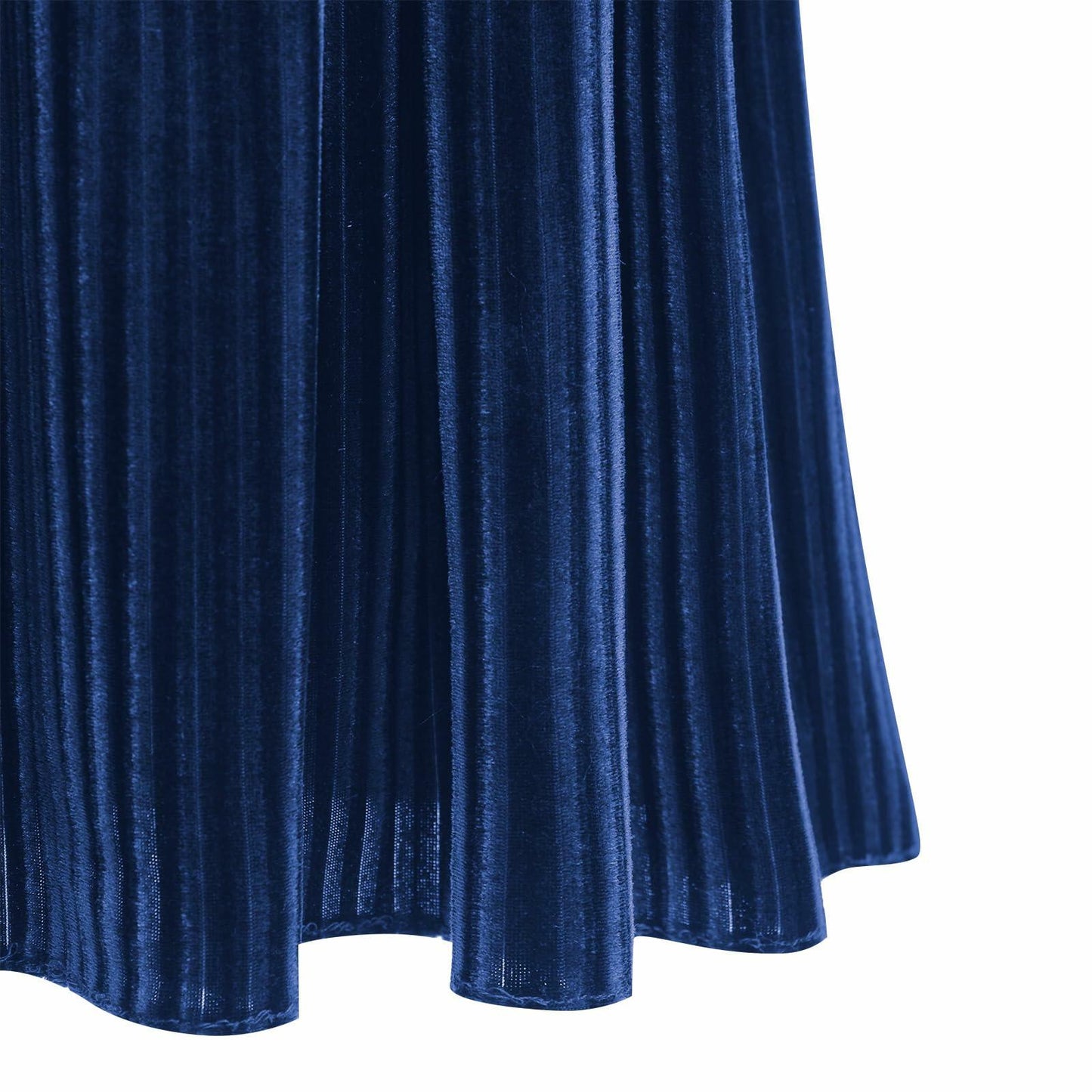 IMEKIS Toddler Velvet Christmas Dress Girls Blue Holiday Party Gown Size 4-5T