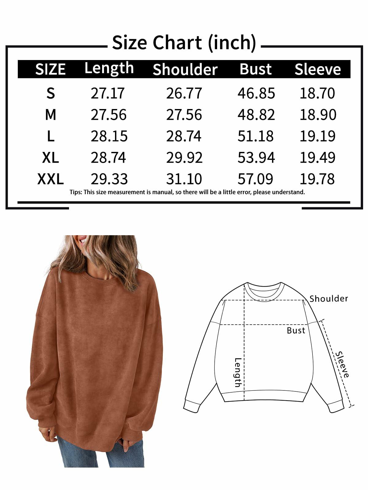 Trendy Queen Womens Oversized Sweatshirt Hoodie Brown Size M