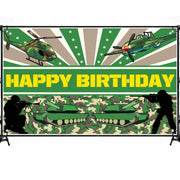 6x3.6FT Hunting Camo Backdrop Birthday Party Decoration Boys Kids New