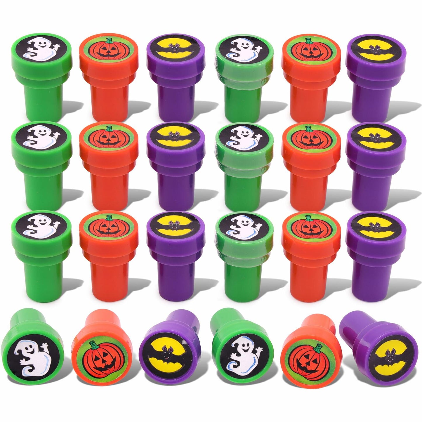 Srenta Halloween Stamps 24 Pcs Assorted Self Ink Kids Crafts Bulk Party Favors