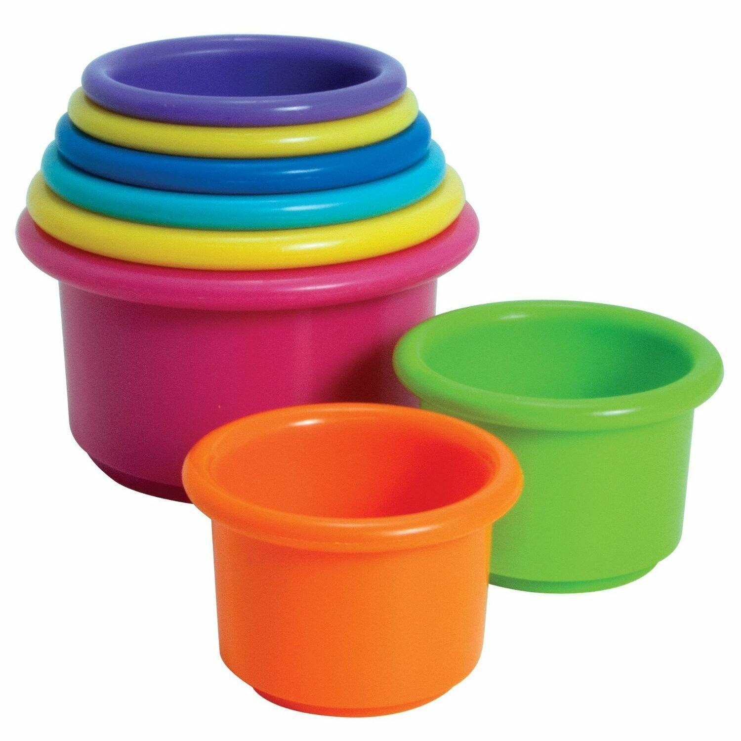 WUGOYU Learning Curve Y2341 8pc Colorful Stacking Bowls Set BPA-Free