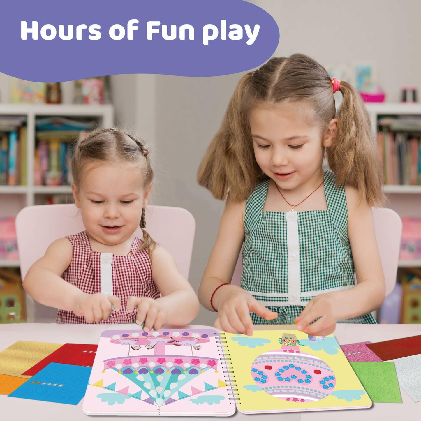 jackinthebox Sensory Craft Activity Kit Touch & Stick Textures No Mess