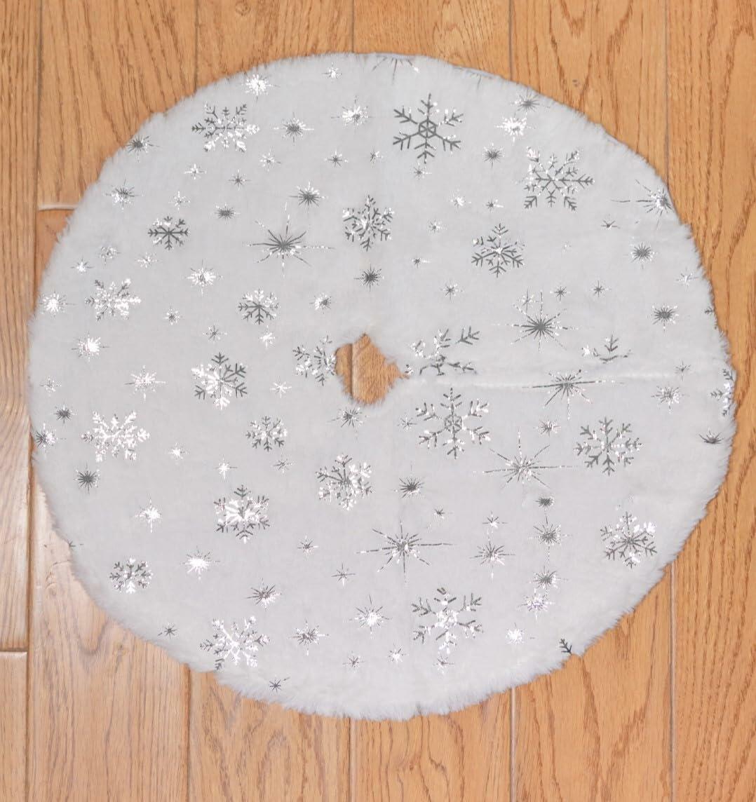 4pcs 15" Christmas Tree Skirt Set Mini Holiday Decoration