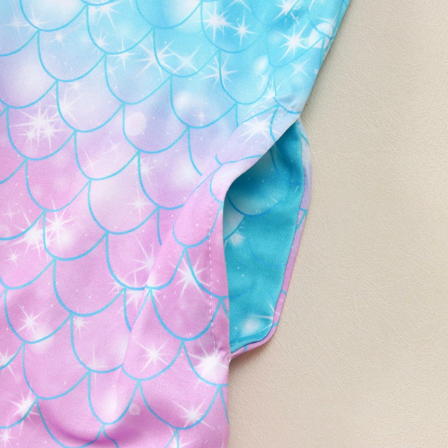 MODNTOGA Toddler Sleeveless Jumpsuit BluePurple Mermaid 18-24M Romper Set