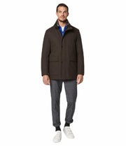 Andrew Marc Men's Softshell Jacket XL Hickory Removable Fur Collar