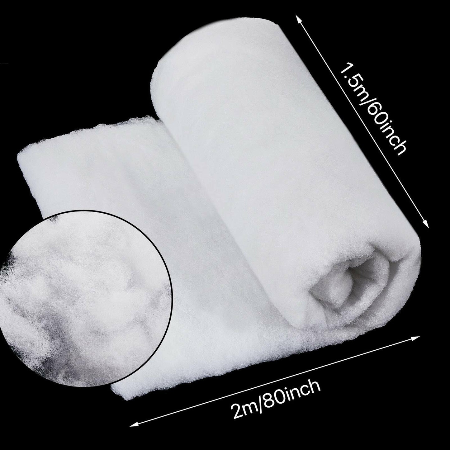 BBTO 2-Pack White Artificial Snow Blanket 5x6.6ft Christmas Decor Snow Sheet