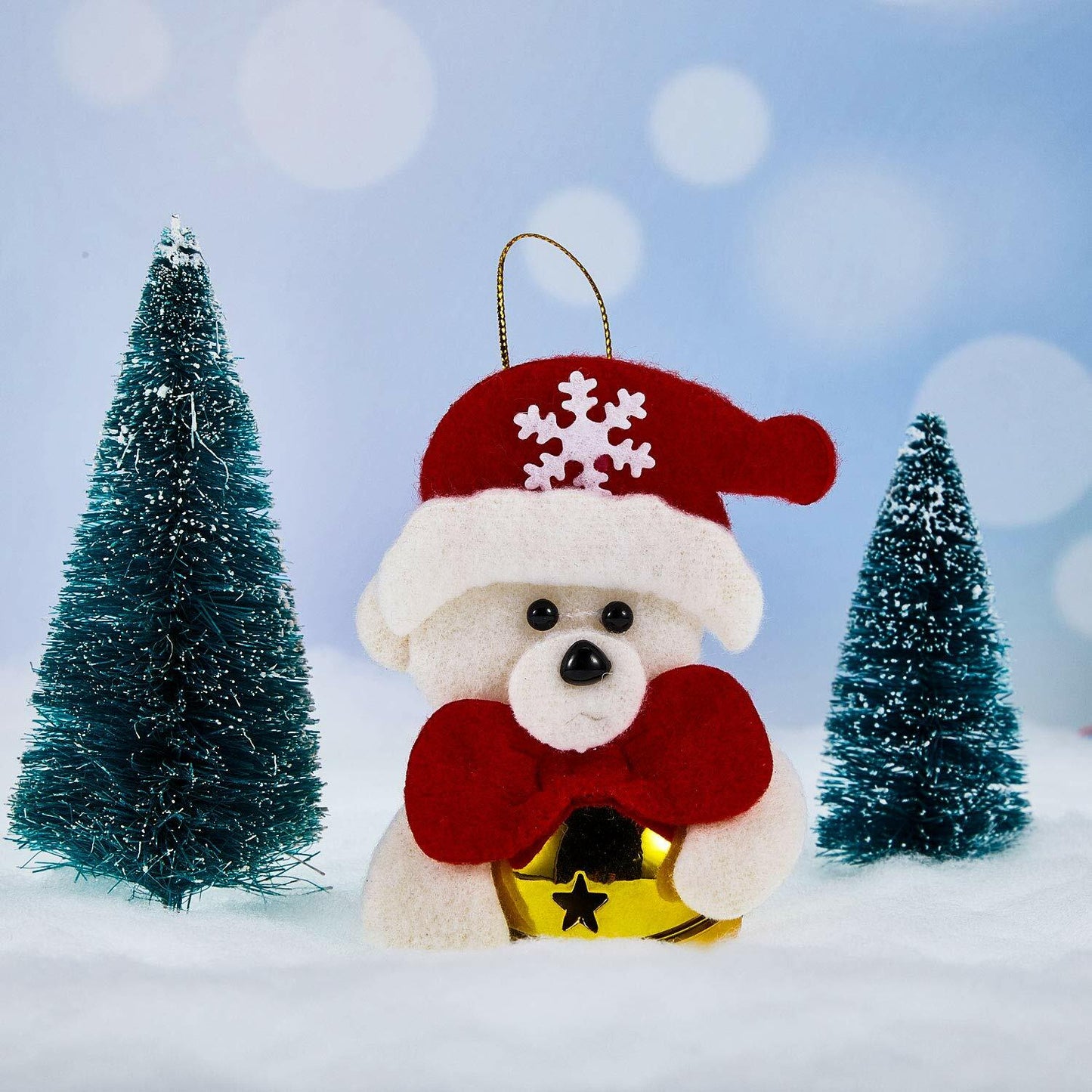 BBTO 2-Pack White Artificial Snow Blanket 5x6.6ft Christmas Decor Snow Sheet
