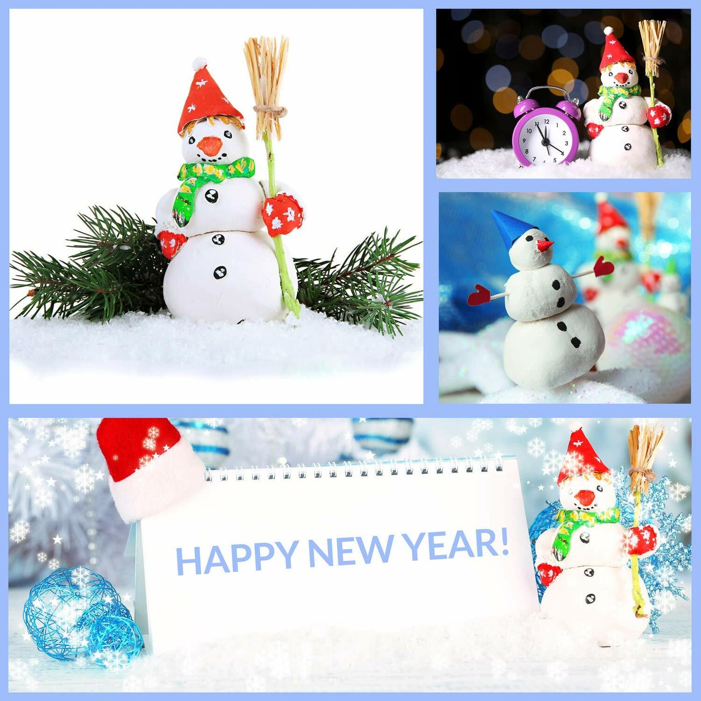 BBTO 2-Pack White Artificial Snow Blanket 5x6.6ft Christmas Decor Snow Sheet