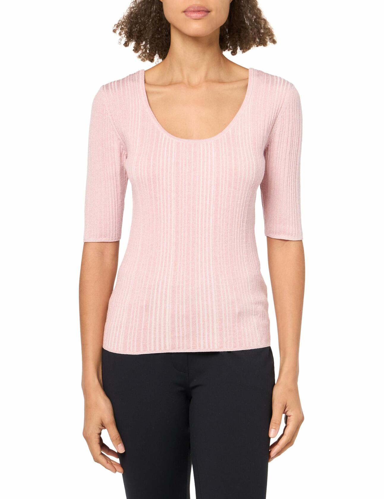 Majestic Filatures Women's Noir Linen Tee Black Size M