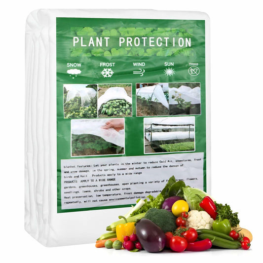 Scettar Plant Covers 2 Pack 6.6x16.5Ft Frost Protection Outdoor Garden Cover